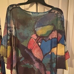 Multicolor Poncho